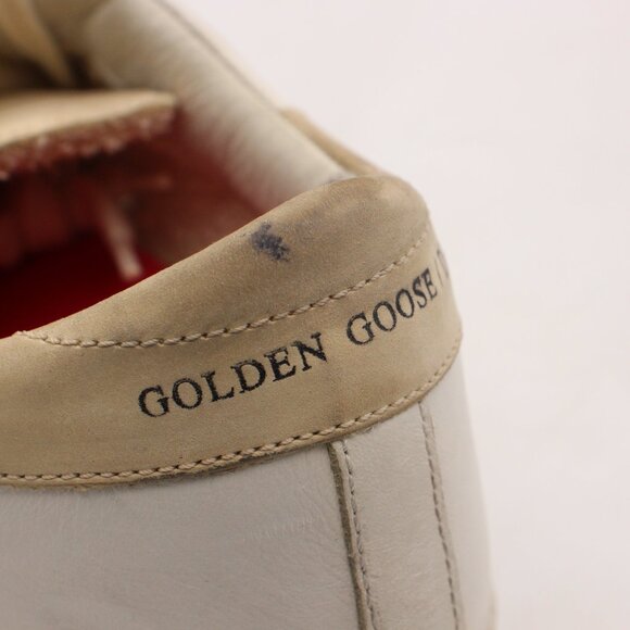 Golden Goose Super Star Vigna Women's EU 41 White Gray Beige Leather Sneaker - Picture 11 of 11